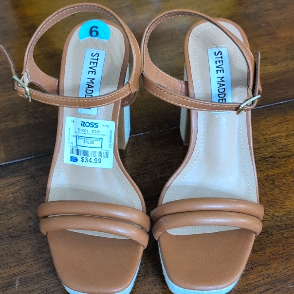 Steve Madden Brown Heeled Sandals